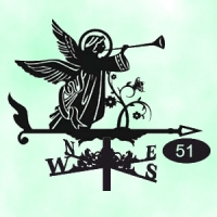 Флюгер на крышу Ангел